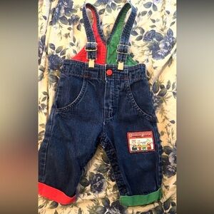 OshKosh B'gosh Kids Overalls - Blue, Red, Green